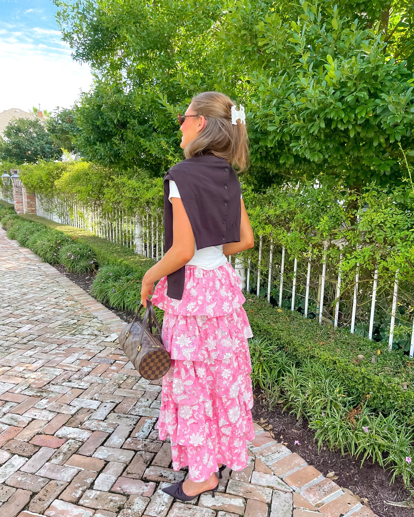 Ruffle Skirt - Rosewood Charm