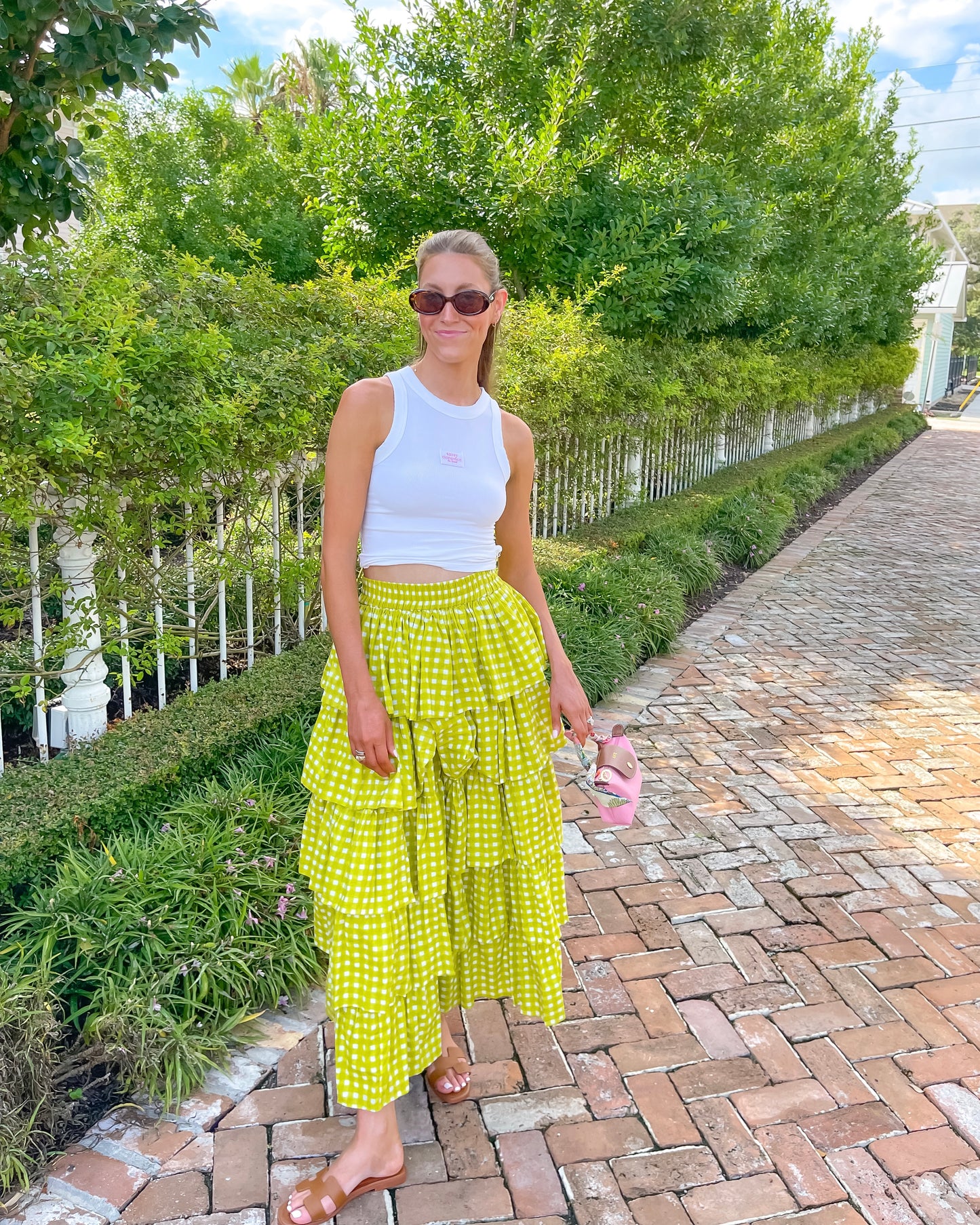Ruffle Skirt - Meadow Check