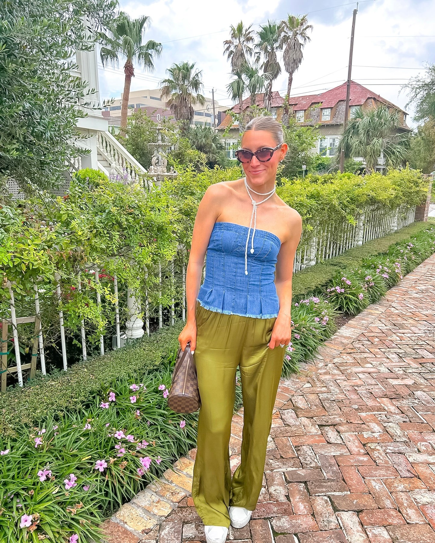 Denim Flare Tube Top