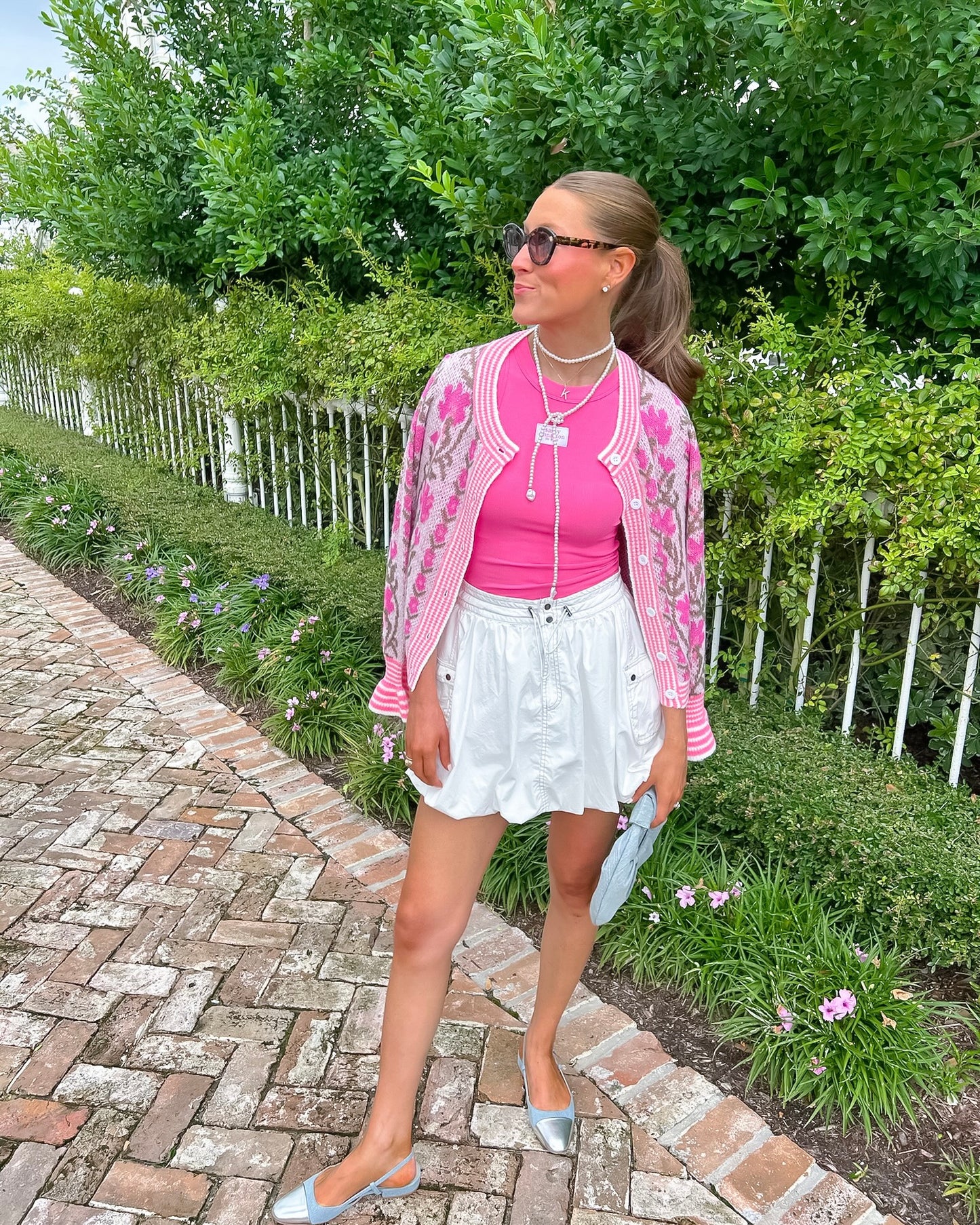 White Bubble Mini Skirt