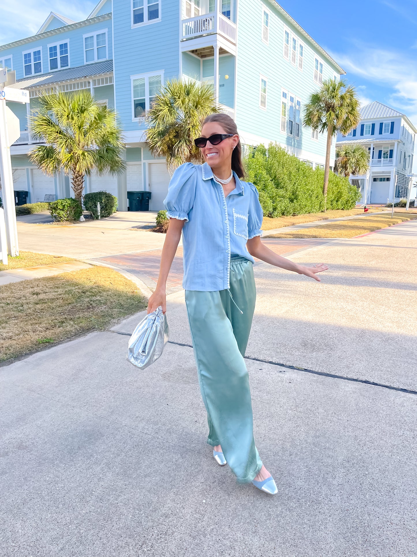 Silky Sage Pants