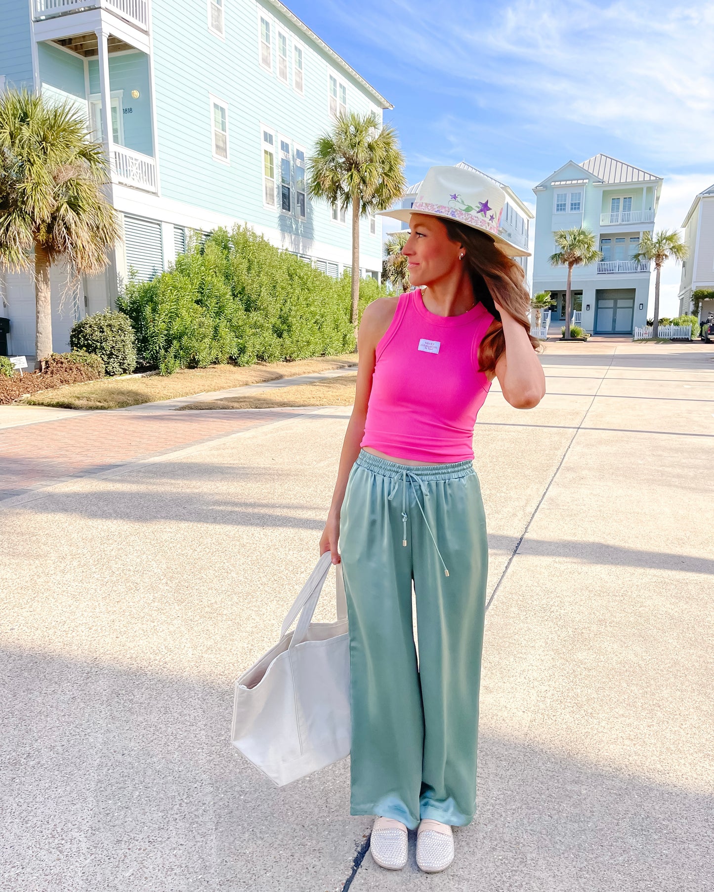 Silky Sage Pants