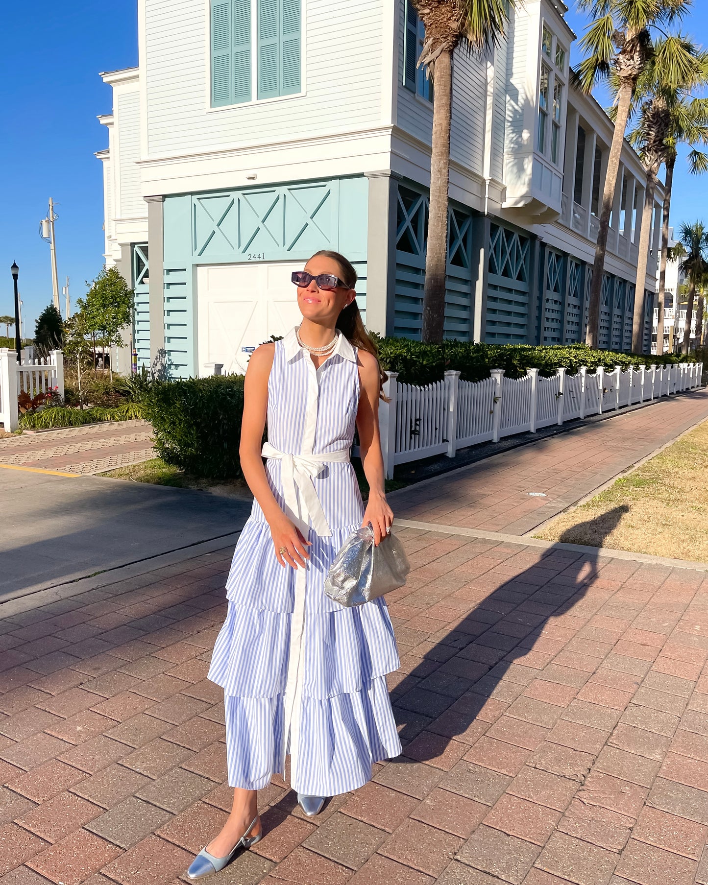 Brunchin' Blues Tiered Maxi