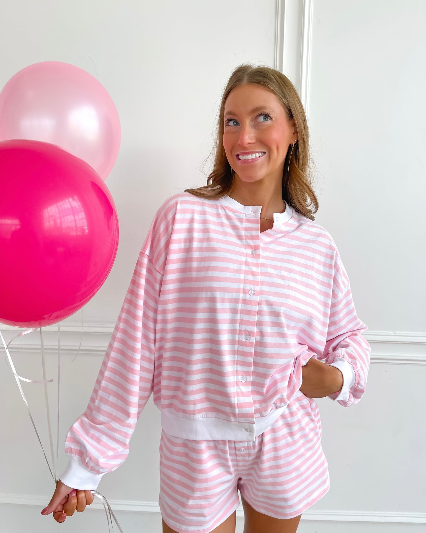 Stripe Cardigan - Ballet Stripe
