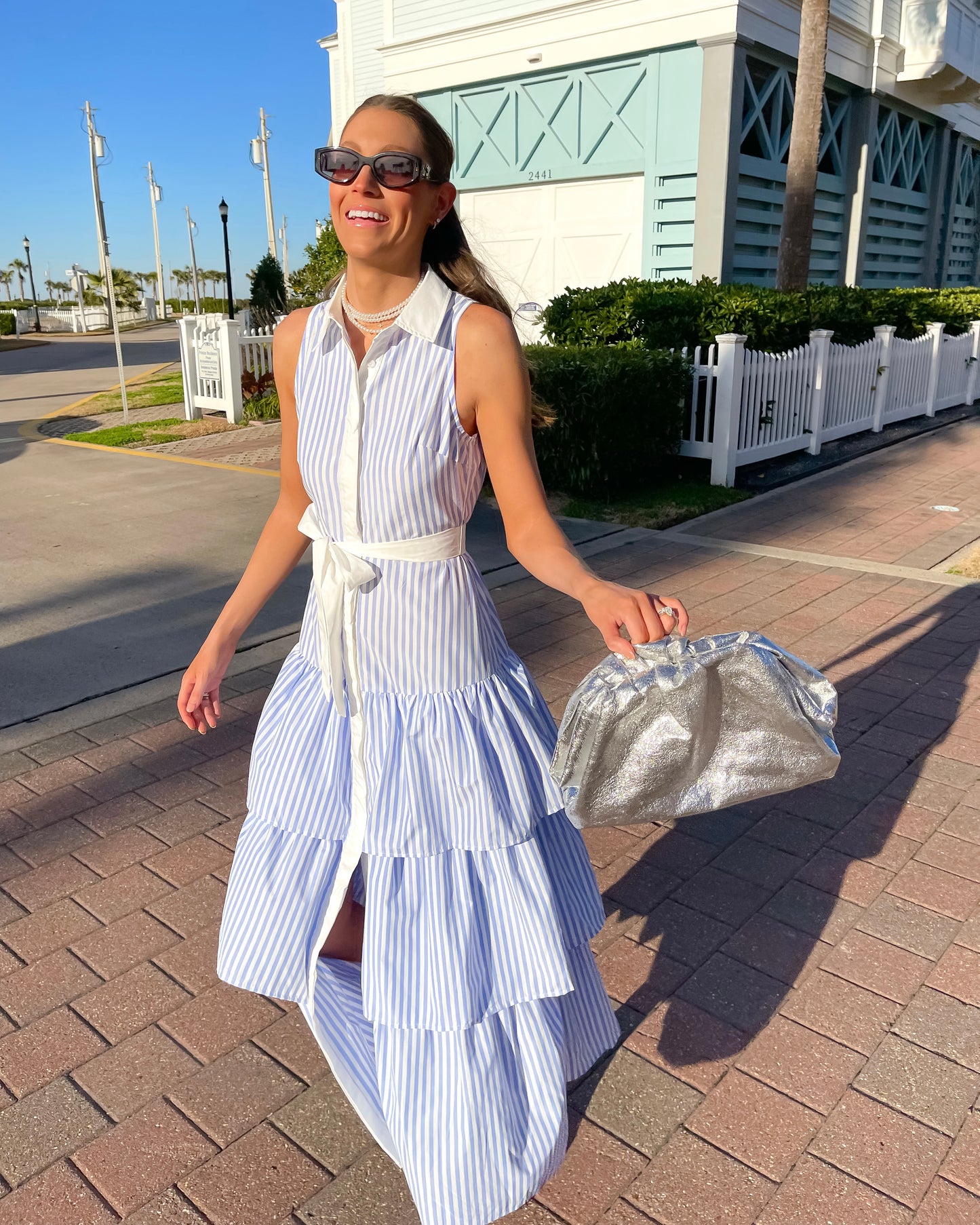 Brunchin' Blues Tiered Maxi