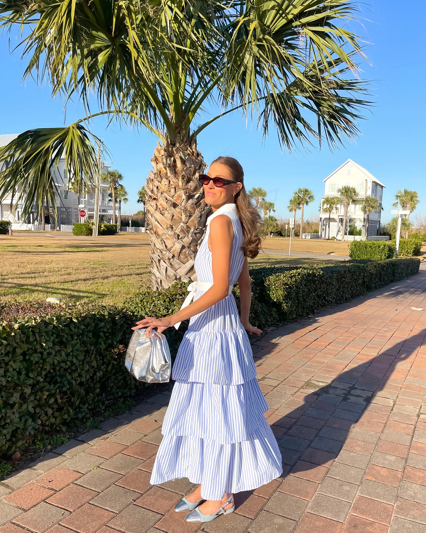 Brunchin' Blues Tiered Maxi