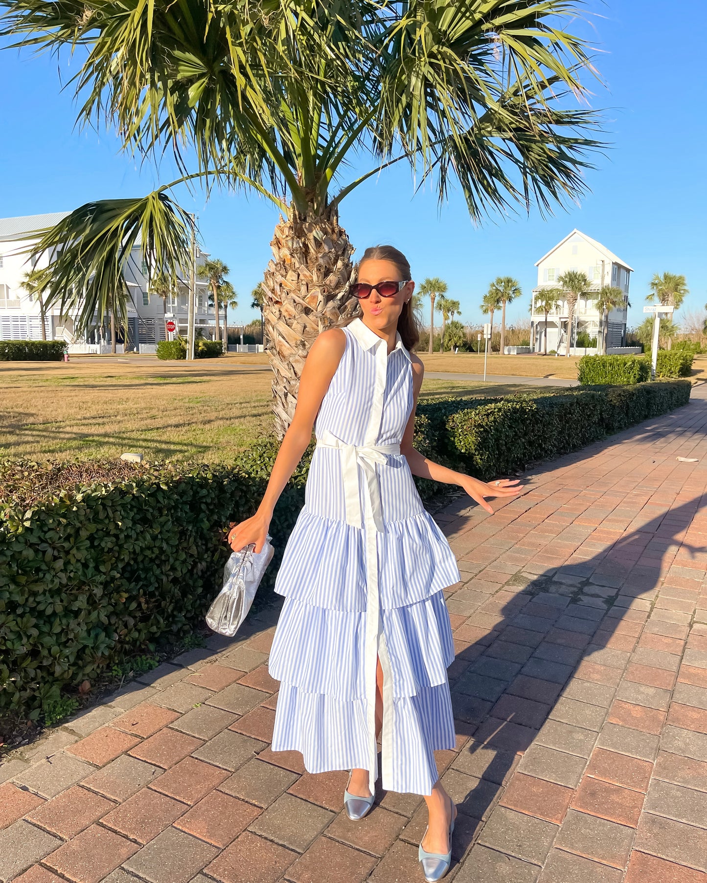 Brunchin' Blues Tiered Maxi