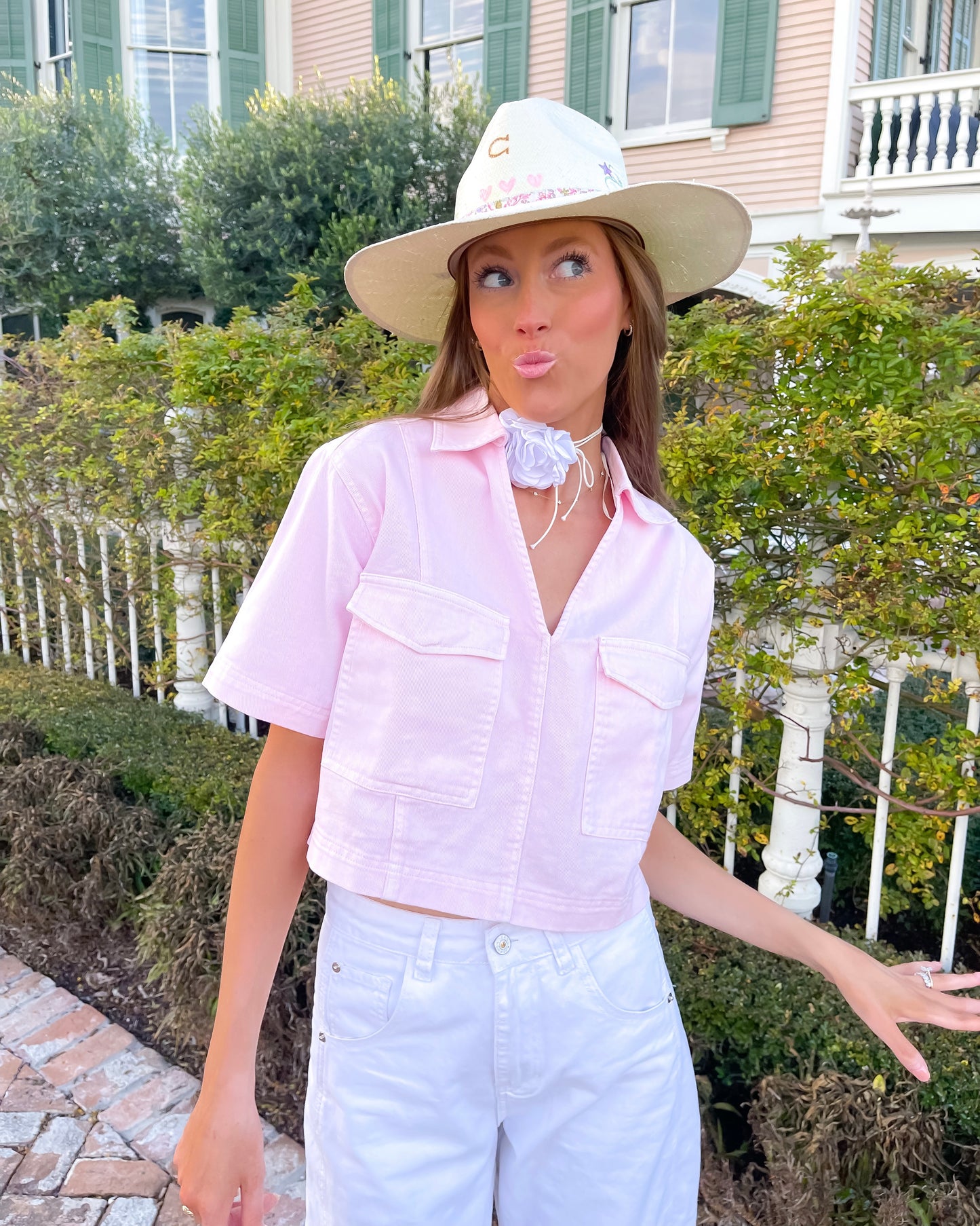 Baby Pink Denim