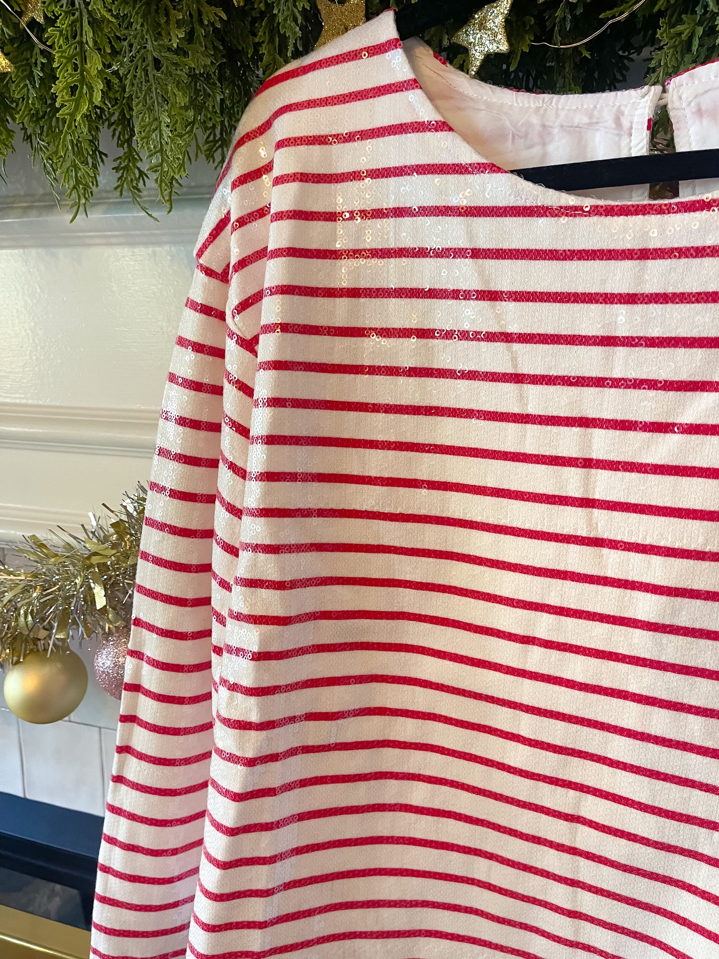 Candy Cane Stripe Sequin