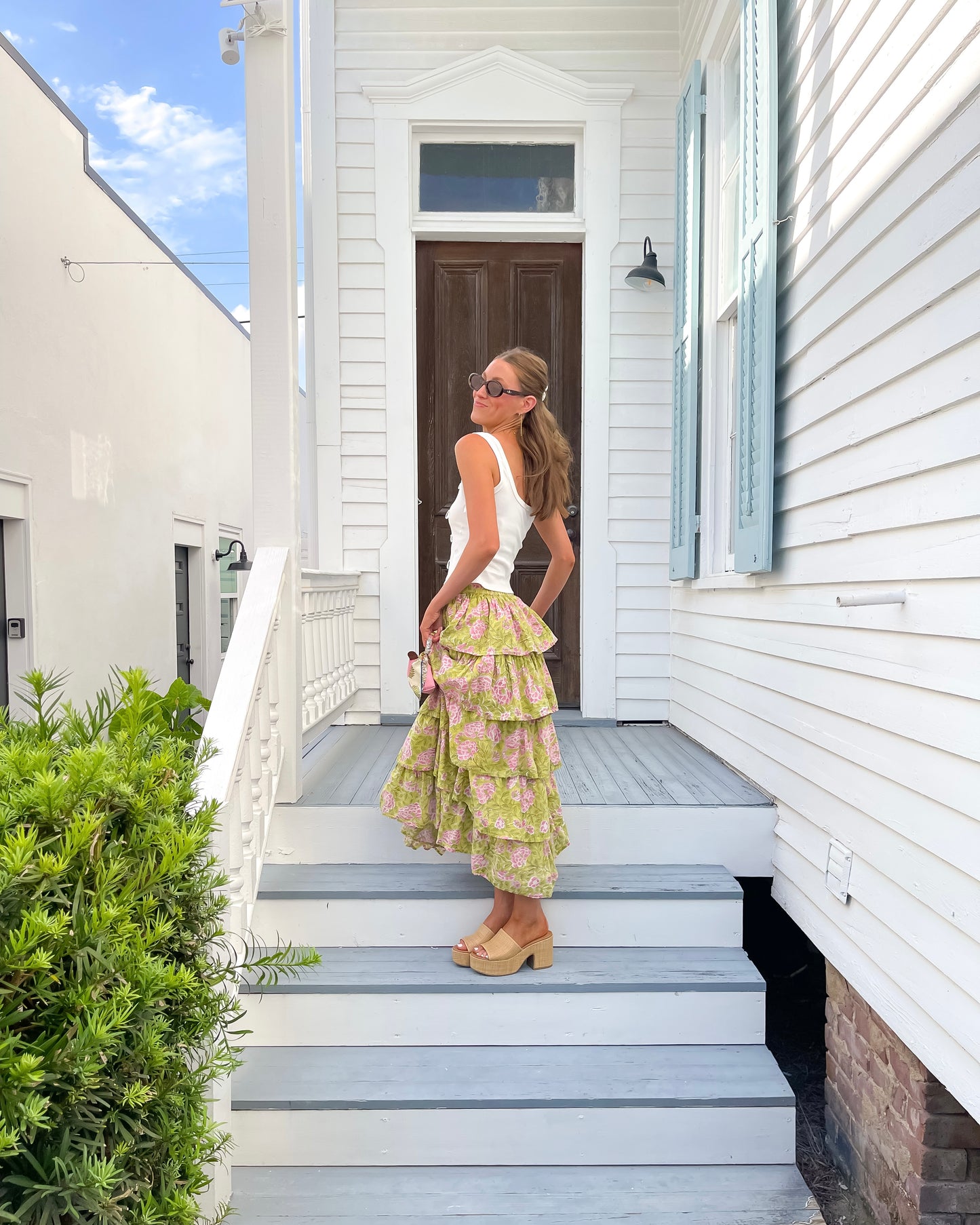 Floral Fields Ruffle Skirt