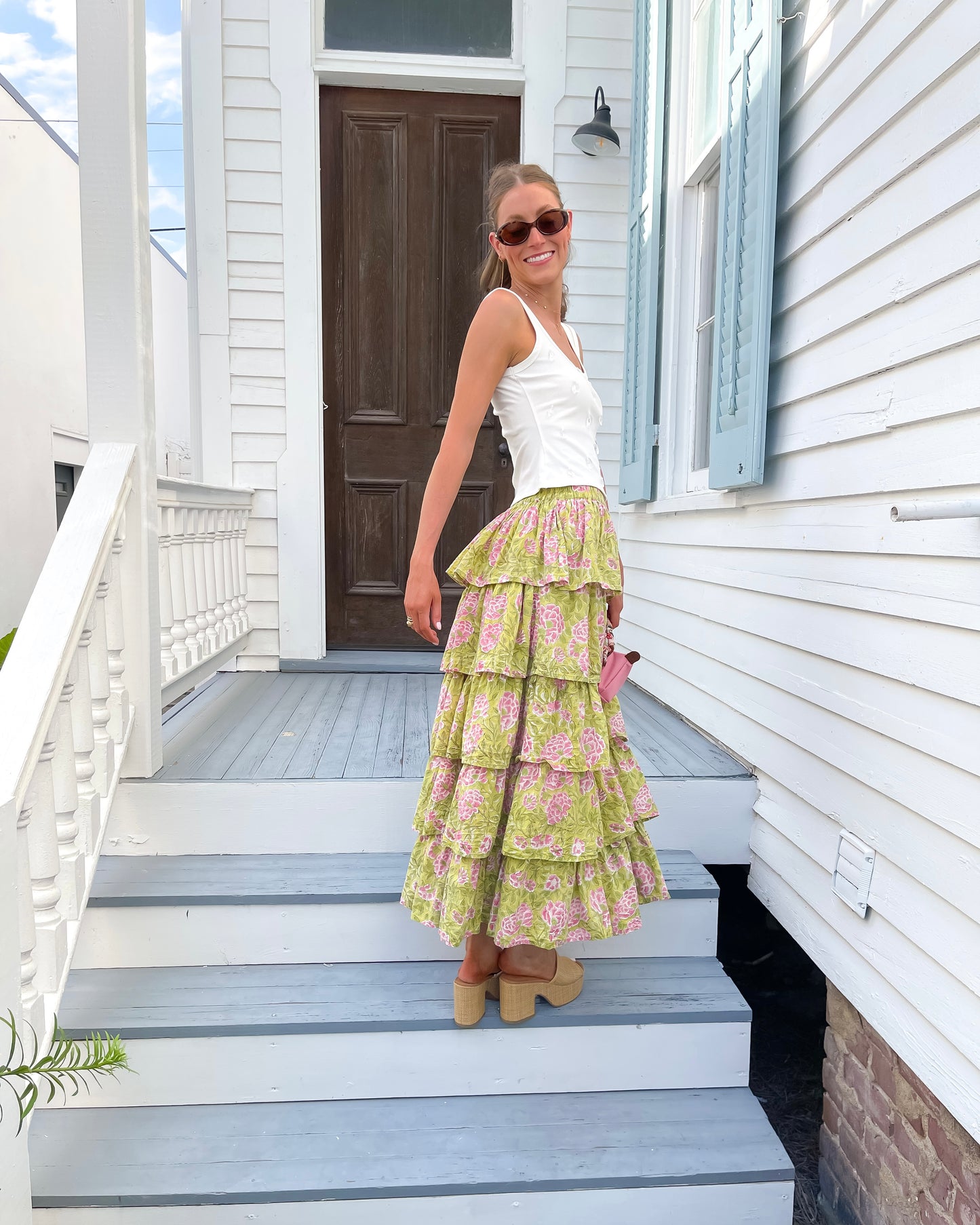 Floral Fields Ruffle Skirt