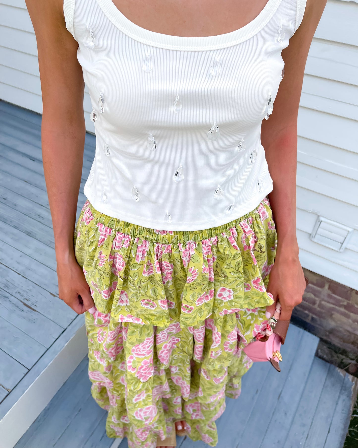 Floral Fields Ruffle Skirt