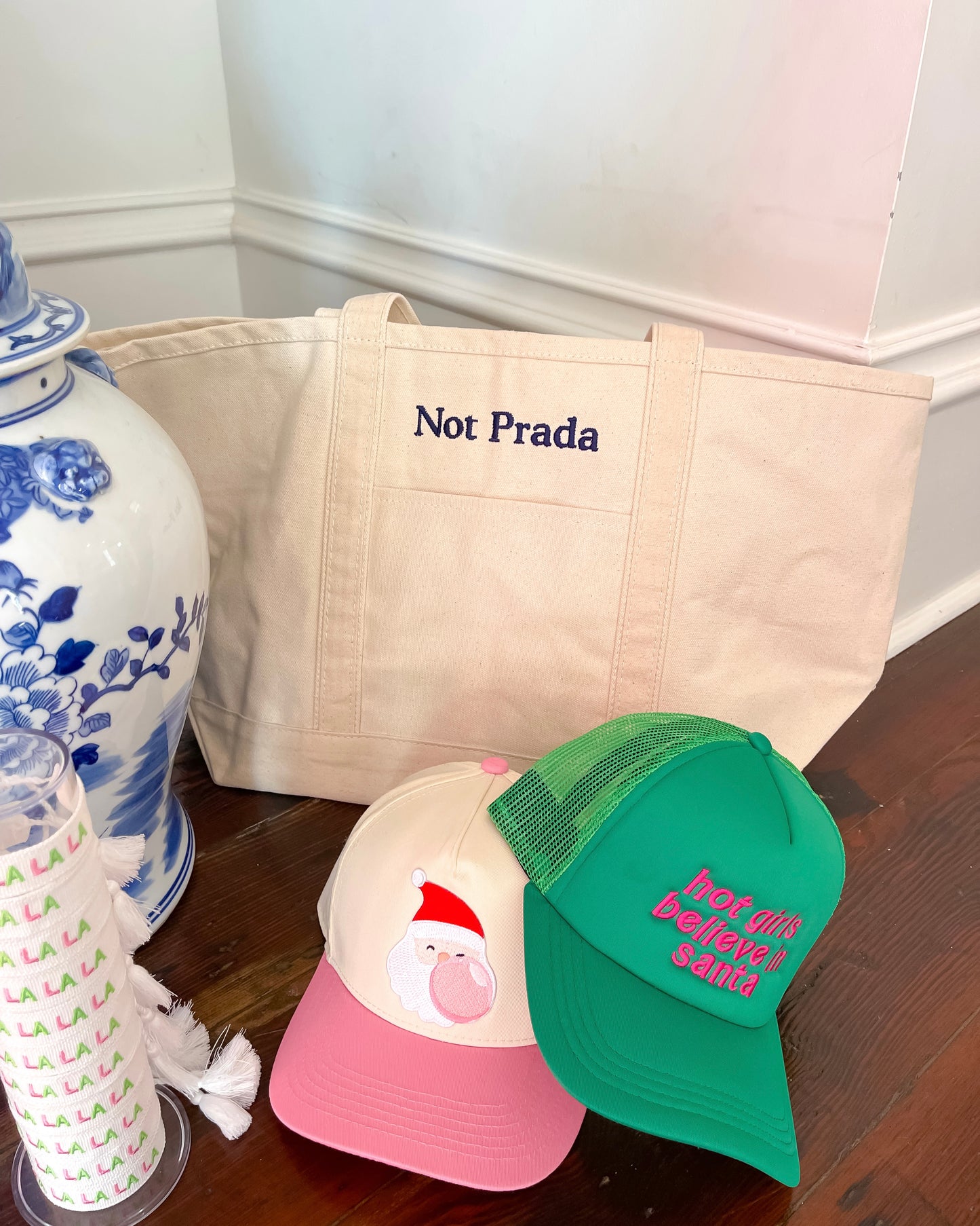 Not Prada Canvas Tote