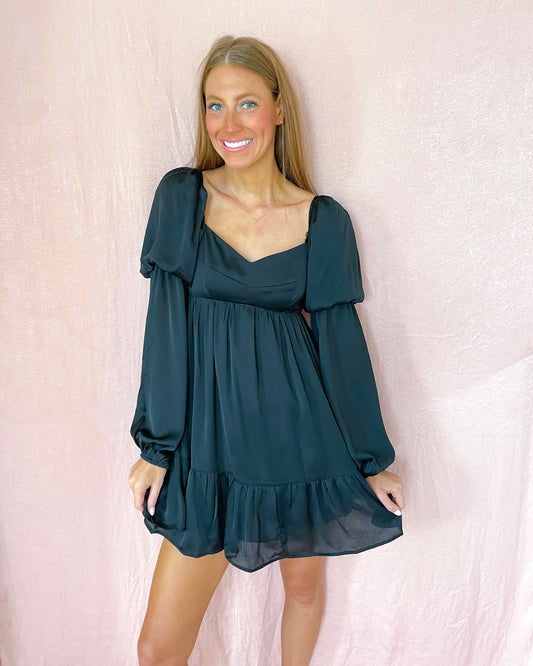 Sweetheart Satin Dress