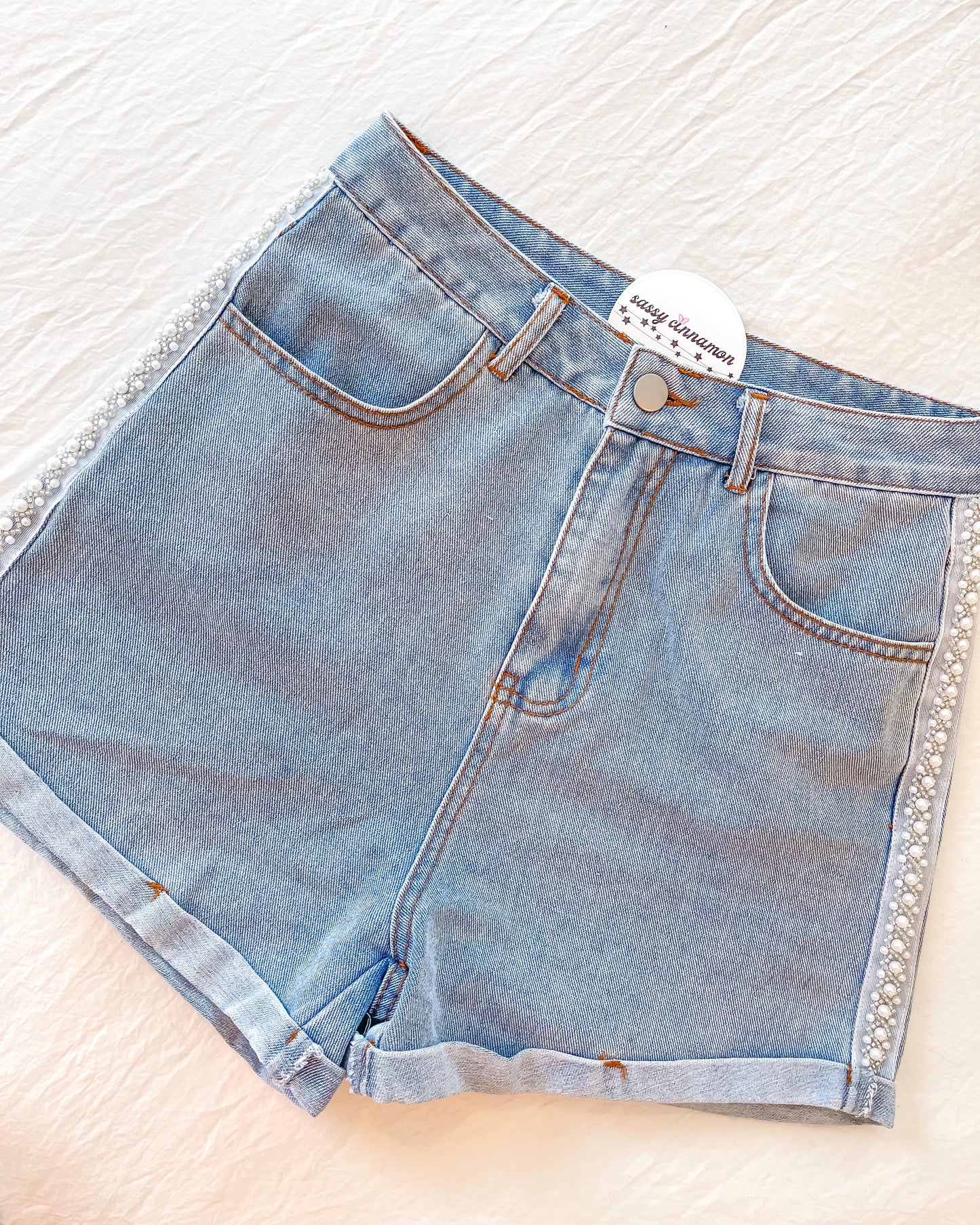 Pearl Stripe Shorts