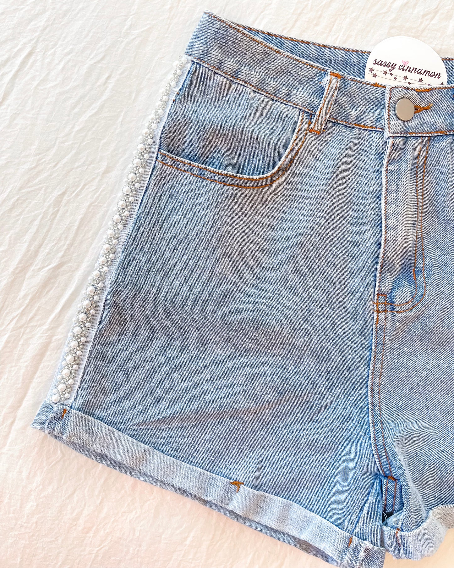 Pearl Stripe Shorts