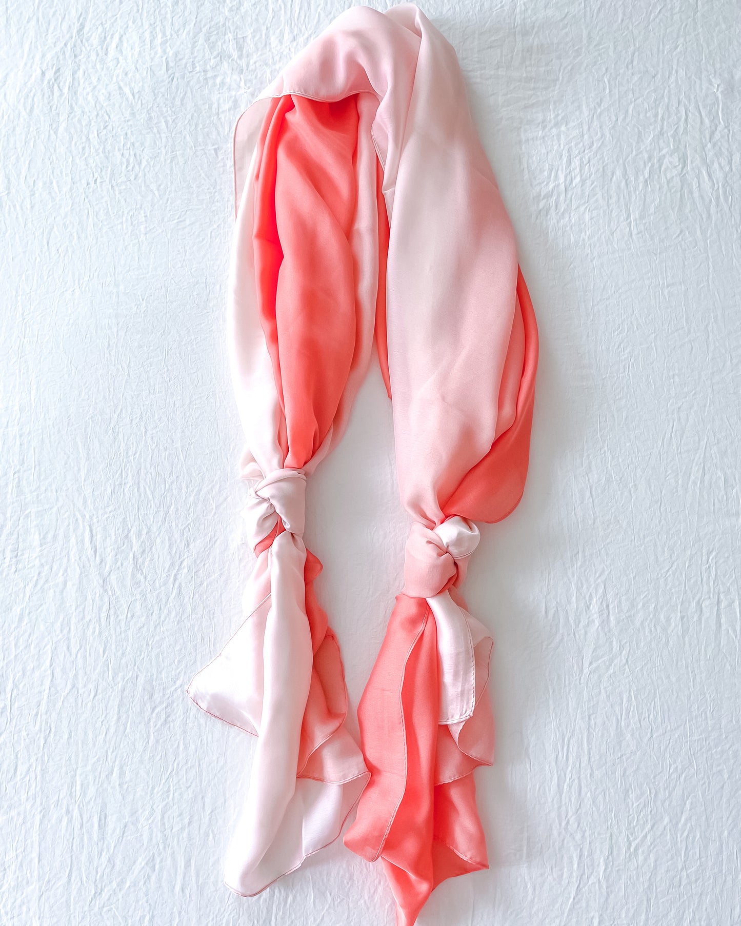 Peach Ombré Wrap Scarf