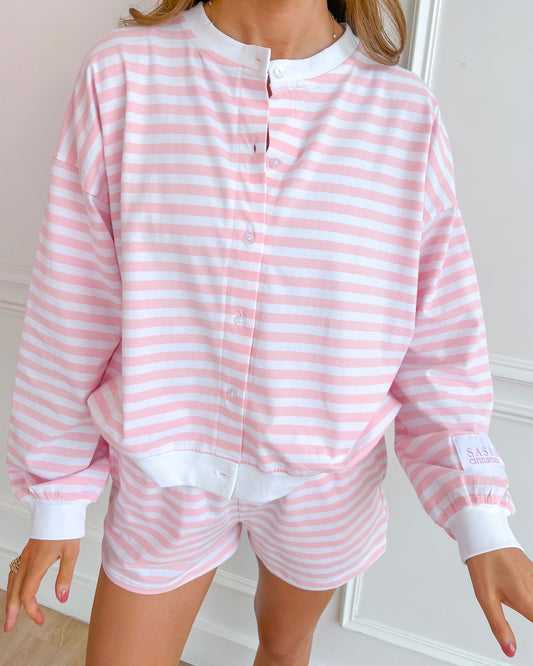 Stripe Cardigan - Ballet Stripe