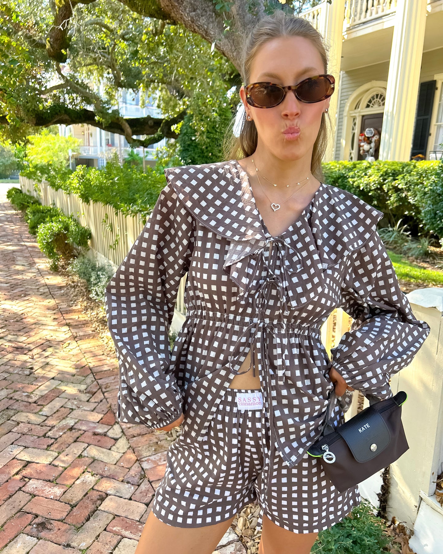 Maple Check Ruffle Set