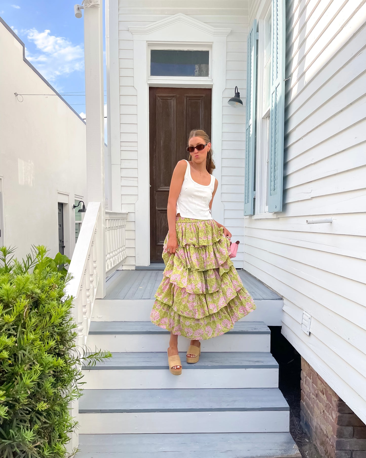 Floral Fields Ruffle Skirt