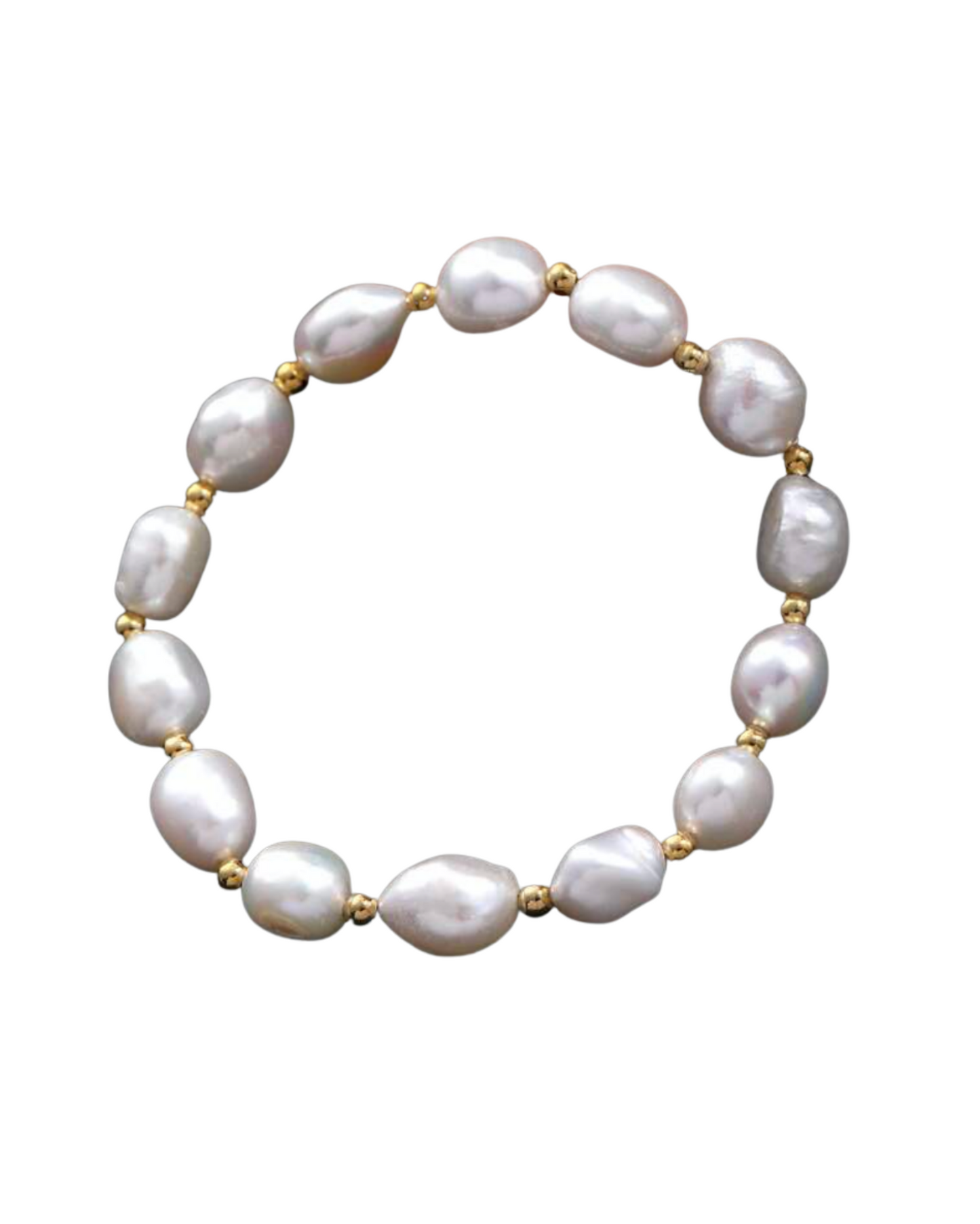 Pearly Girl Gold Bracelet